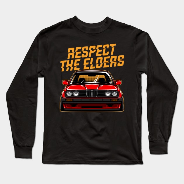 Respect The Elders - PAPAYA STREETART Long Sleeve T-Shirt by papayastreetart